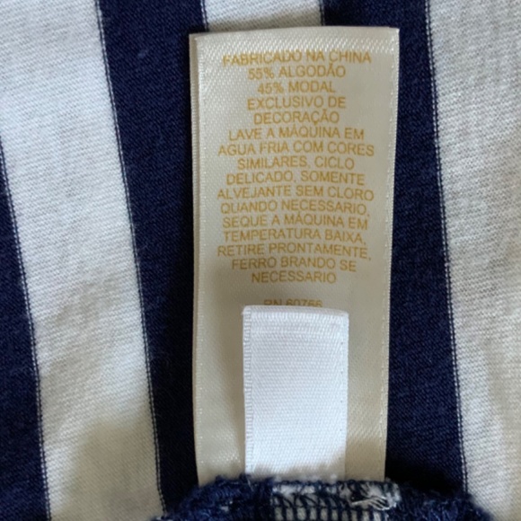 Kate Spade Look on the Bright Side Navy and White Short Pajamas M - Picture 6 of 6